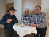Letzte Abstimmung vor dem Vortrag: